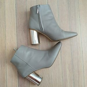 Zara leather booties